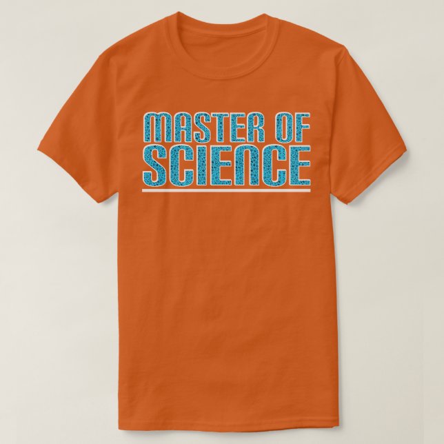 Camiseta Maestría en Ciencias (Diseño del anverso)