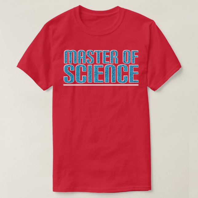 Camiseta Maestría en Ciencias (Diseño del anverso)
