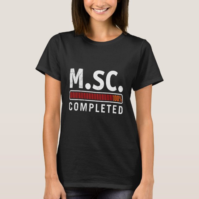Camiseta Maestría en Ciencias de M Sc finalizada (Anverso)