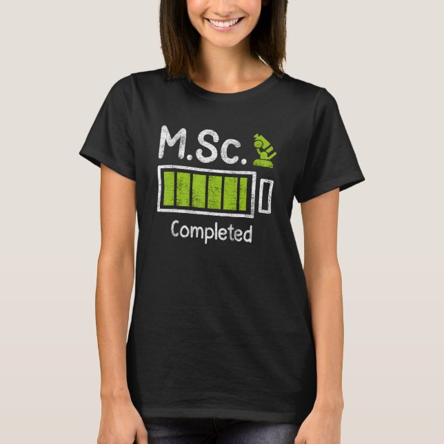 Camiseta Maestría en Ciencias de M Sc finalizada 1 (Anverso)