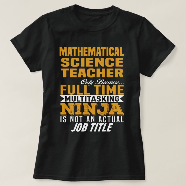 Camiseta Maestría en Ciencias Matemáticas (Diseño del anverso)