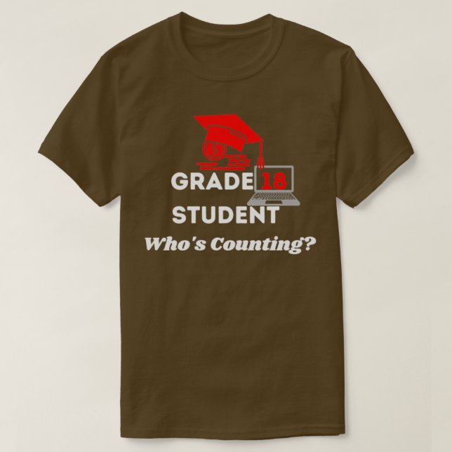 Camiseta Maestría en Conteo de Estudiantes de Grado 18 Whox (Diseño del anverso)