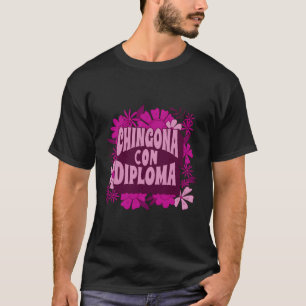 Camiseta Maestría en Educación Latina Chingona Con Di