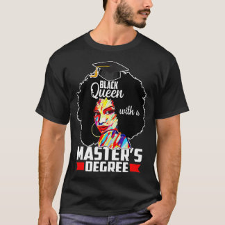 Camiseta Maestría en Educación Melanin Reina Negra Gradua