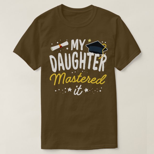 Camiseta Maestría en Graduación de Mi Hija Maestría En Clas (Diseño del anverso)