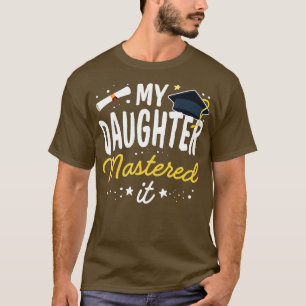 Camiseta Maestría en Graduación de Mi Hija Maestría En Clas