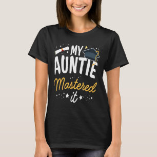 Camiseta Maestría En Graduación Tee My Auntie La Dominó Cl 