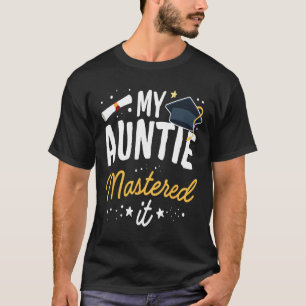Camiseta Maestría En Graduación Tee My Auntie La Dominó Cl