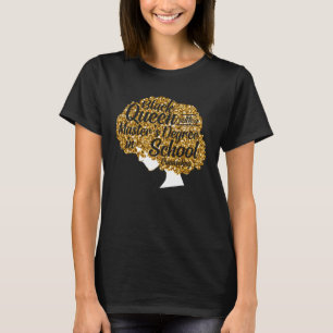 Camiseta Maestría en Maestría de la Reina Negra MSW de la O