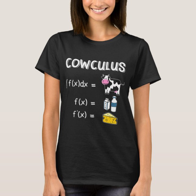 Camiseta Maestría en Matemáticas de Vaca Cowculus Nerdy (Anverso)