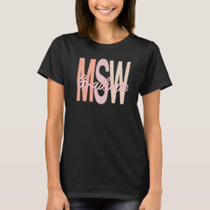 Camiseta Maestría en Trabajo Social Graduación Msw 2022 Gra