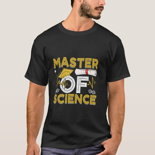 Camiseta Maestría MASTER DE CIENCIA Master divertido de (Anverso)
