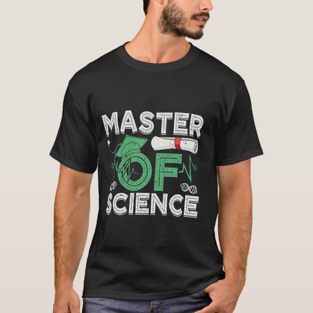 Camiseta Maestría MASTER DE CIENCIA Master divertido de  (Anverso)