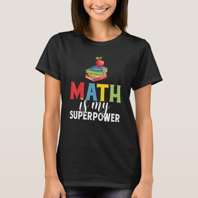 Camiseta Maestría matemática de primer grado matemática de  (Anverso)