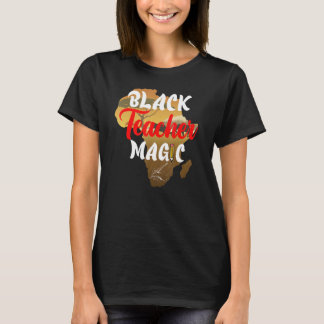 Camiseta Maestría Negra Magia Melanin Orgullo Soy Histo Neg
