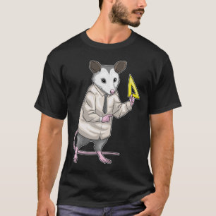 Camiseta Maestría Opossum en la regla de triángulo matemáti