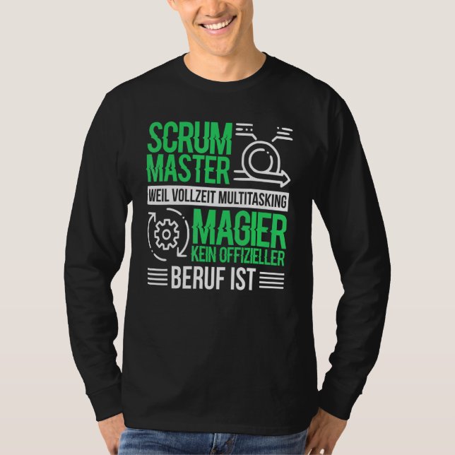 Camiseta Maestro Agile Scrum de los chefs de marionetas de  (Anverso)