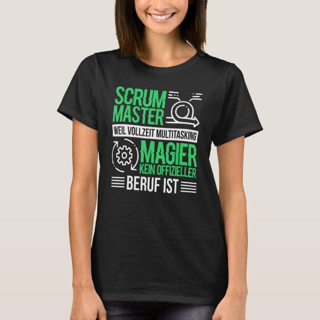 Camiseta Maestro Agile Scrum de los chefs de marionetas de  (Anverso)