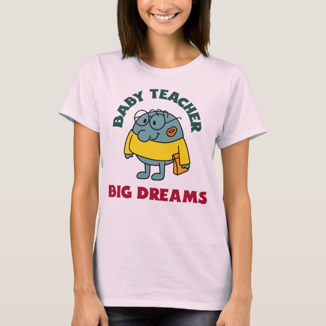 Camiseta Maestro Bebé Grandes Sueños Principiante (Anverso)