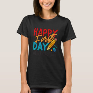 Camiseta Maestro Bienvenido De Vuelta Al Colegio Feliz Prim