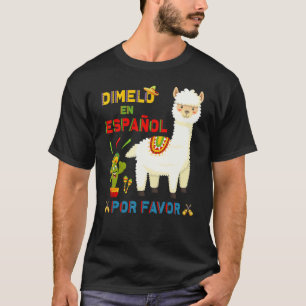 Camiseta Maestro Bilingüe De Español Dimelo En Espanol Por 