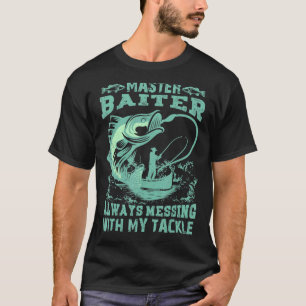 Camiseta Maestro Cebador Pescador Pescador Viajero Campista