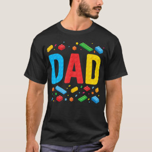 Camiseta Maestro Constructor Papá Bloques De Construcción F