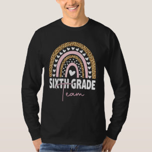 Camiseta Maestro de 6to Grado Arcoíris Regreso a la Escuela