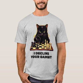 Camiseta Maestro de Ajedrez Gato Negro