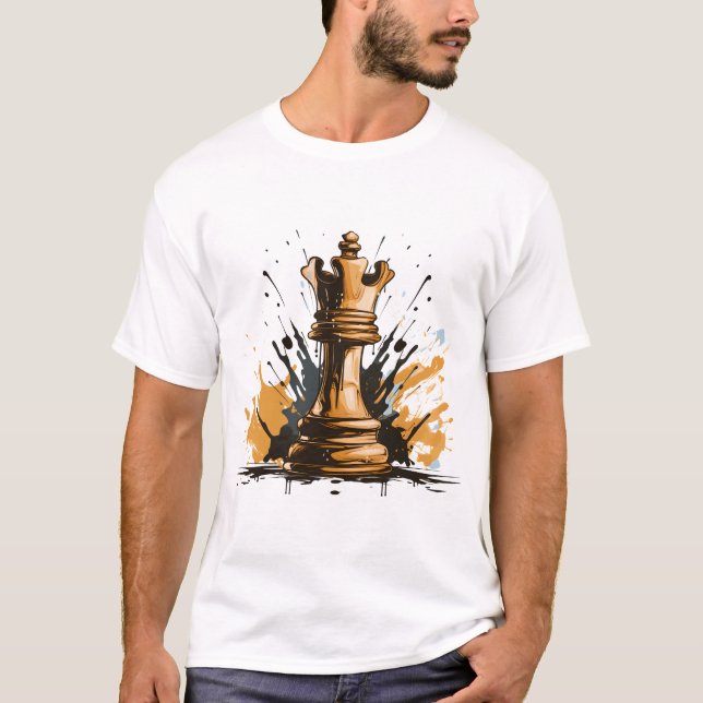 Camiseta Maestro de ajedrez: Jaque mate (Anverso)
