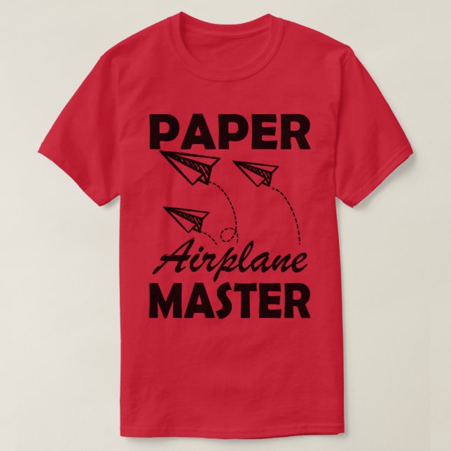 Camiseta Maestro de avión de papel (Diseño del anverso)