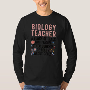 Camiseta Maestro de Biología Un montón de células Enseñanza
