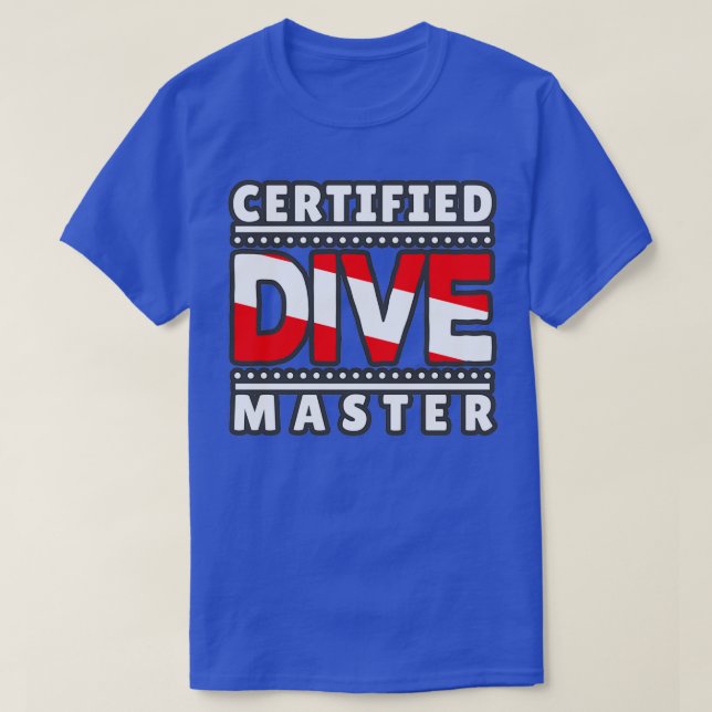 Camiseta Maestro de buceo certificado (Diseño del anverso)
