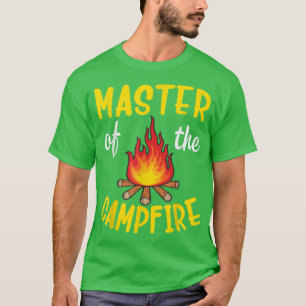 Camiseta Maestro De Camper Del Campfire Camping Papa Daddy