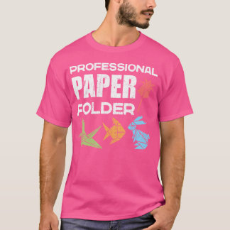 Camiseta Maestro de carpetas de papel profesional Origami