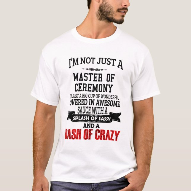 Camiseta Maestro De Ceremonia T-Shirt Regalo/Presente, Grac (Anverso)