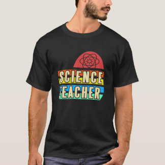 Camiseta Maestro de Ciencias Arcoíris Retro Orgullo de Físi