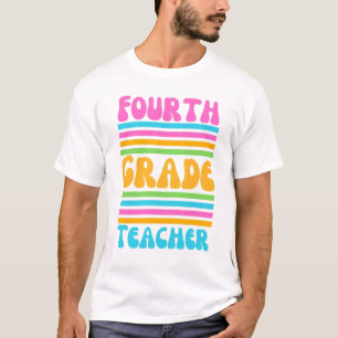 Camiseta MAESTRO DE CUARTO GRADO Fuente de burbujas de colo
