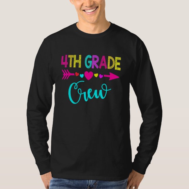 Camiseta Maestro de Cuarto Grado  Regreso a la Escuela Trip (Anverso)