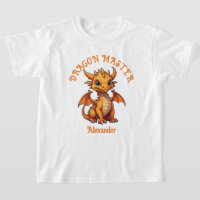 Maestro de Dragón Naranja Lindo Personalizable