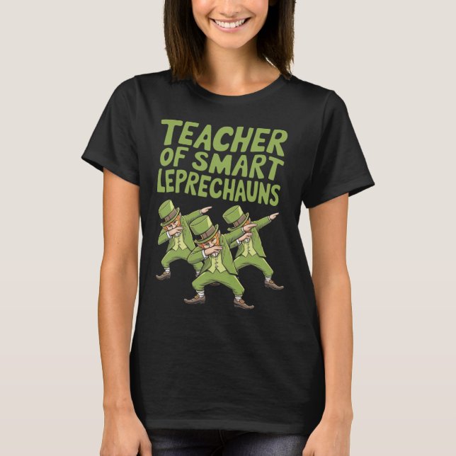 Camiseta Maestro De Duendes Inteligentes Dab Día De San Pat (Anverso)