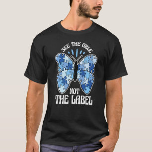 Camiseta Maestro de Educación Especial Autismo Ver lo Capaz