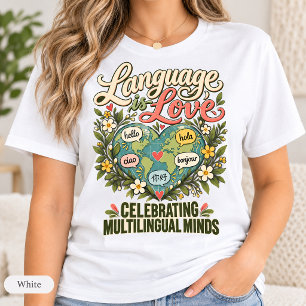 Camiseta Maestro de ESL Mentes Multilingües El Idioma Es Am