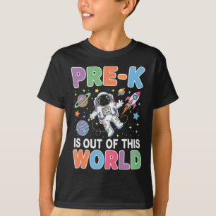 Camiseta Maestro de estudiantes de prek astronauta espacial