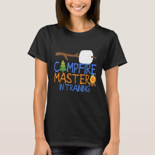 Camiseta Maestro De Fogatas Entrenando Niños Camping Smores