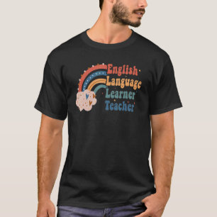 Camiseta Maestro de inglés como segundo idioma Arcoíris