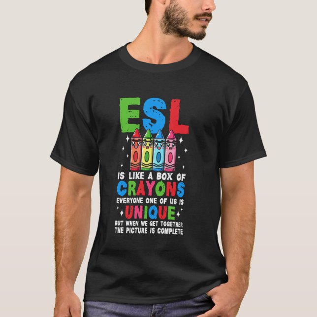 Camiseta Maestro de inglés como segundo idioma ESL (Anverso)