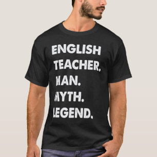 Camiseta Maestro de inglés hombre mito leyenda