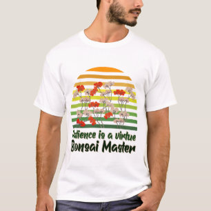 Camiseta Maestro de Jardín de Bonsái Arte Retro Atardecer J