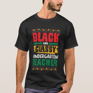 Camiseta Maestro de jardín de infancia negro y elegante his